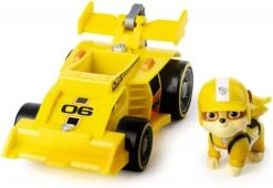 Spin Master 6058587 (20119529) - Race & Go Deluxe Fahrzeug, Mit Rückziehmotor, Rubble