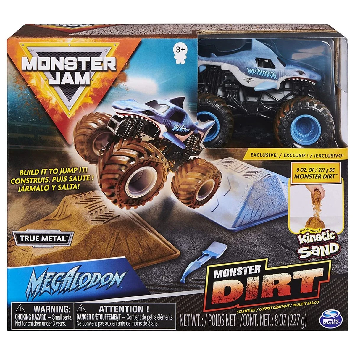 Spin Master 6045198 (20103743) - Monster Dirt, Megalodon Monstertruck + Kinetic Sand, Maßstab 1:64 3 Spin Master 6045198 (20103743) - Monster Dirt, Megalodon Monstertruck + Kinetic Sand, Maßstab 1:64
