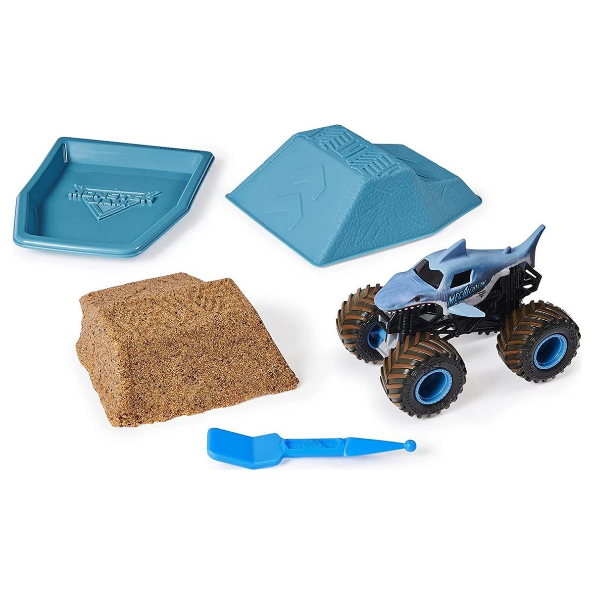 Spin Master 6045198 (20103743) - Monster Dirt, Megalodon Monstertruck + Kinetic Sand, Maßstab 1:64 4 Spin Master 6045198 (20103743) - Monster Dirt, Megalodon Monstertruck + Kinetic Sand, Maßstab 1:64 – Bild 2