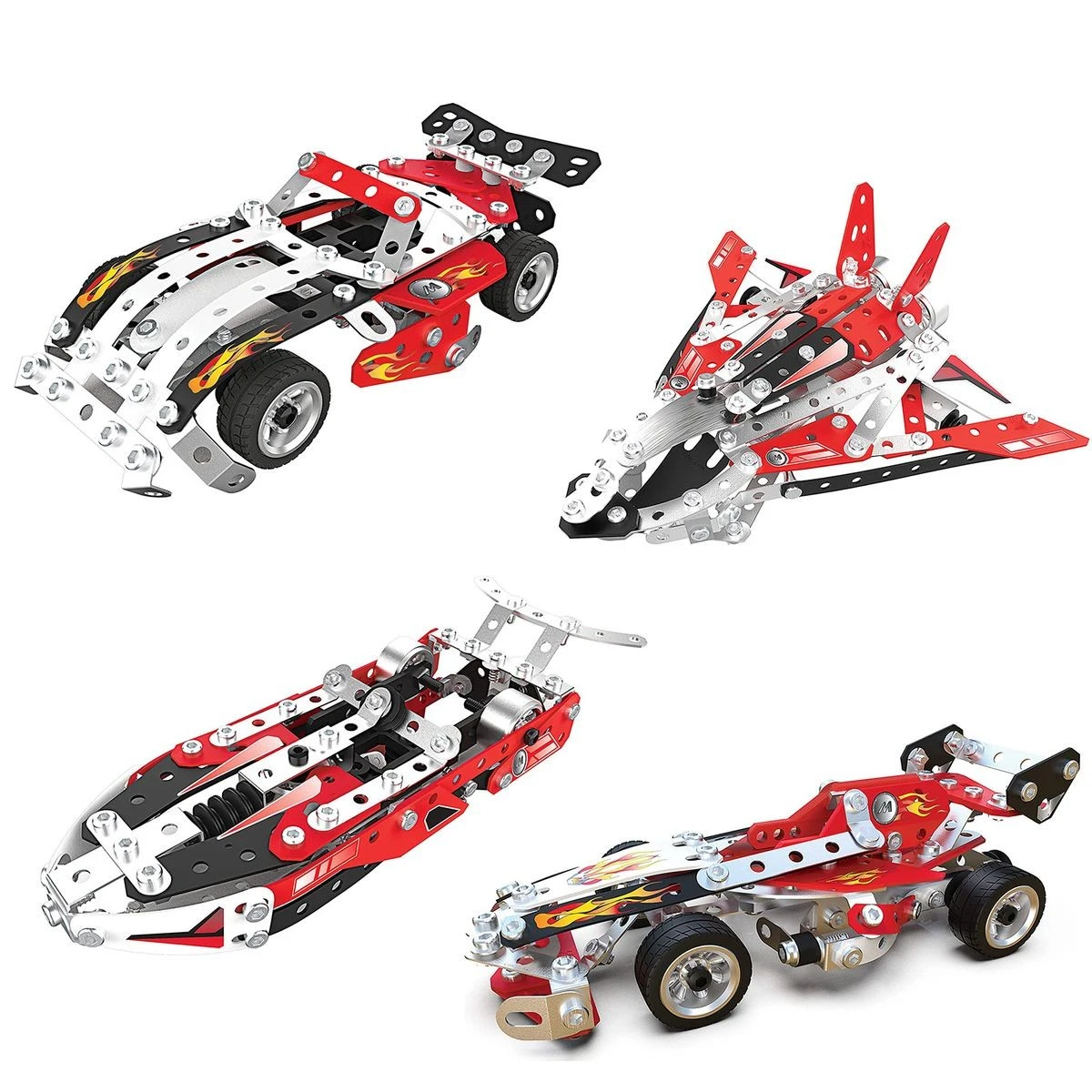 Spin Master 6060104 (20135074) - 10-in-1 Rennfahrzeuge STEM Modellbausatz, 225 Teile 5 Spin Master 6060104 (20135074) - 10-in-1 Rennfahrzeuge STEM Modellbausatz, 225 Teile – Bild 3