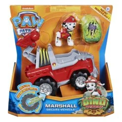 Spin Master 6059518 (20124741) - Basis-Fahrzeug Mit Rückziehmotor, Marshall + Mystry Dino