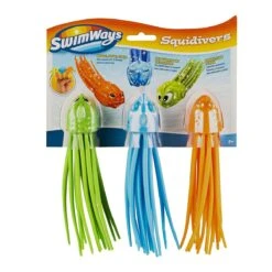 Spin Master 6046822 (20107870) O/B/G - SquiDivers, Wasserspielzeug, 3-er Set