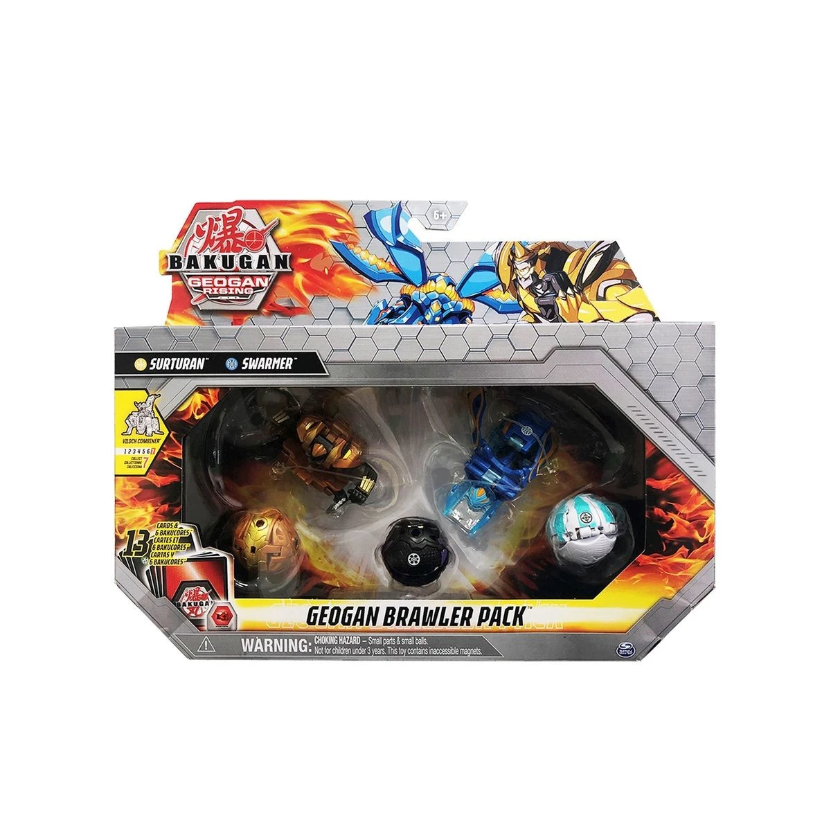 Spin Master 6060272 (20134985) - Geogan Brawler Pack - Surturan, Swarmer, Jettra, Crakanoid & Ninjiton 3 Spin Master 6060272 (20134985) - Geogan Brawler Pack - Surturan, Swarmer, Jettra, Crakanoid & Ninjiton