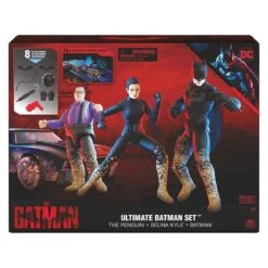 Spin Master 6063486 (20135729) - Ultimate Batman Set, (Batman, Selina Kyle & Pinguin)