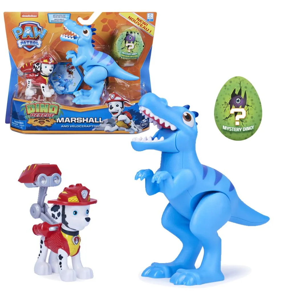SPIN MASTER Dino Rescue Action Pack | Set Mit Spielfigur Und Dinosaurier | Paw Patrol, Figur:Marshall 3 SPIN MASTER Dino Rescue Action Pack | Set Mit Spielfigur Und Dinosaurier | Paw Patrol, Figur:Marshall