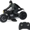SPIN MASTER Dc Comics 6060490 The Batcycle RC With Rider Action Figur, Official Batman Movie Styling, Kids Toys For Boys Girls Ages 4 And Up -Spin Master 42d827360d1b0bd5333126ea1d39ed5e