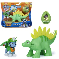 SPIN MASTER Dino Rescue Action Pack | Set Mit Spielfigur Und Dinosaurier | Paw Patrol, Figur:Rocky