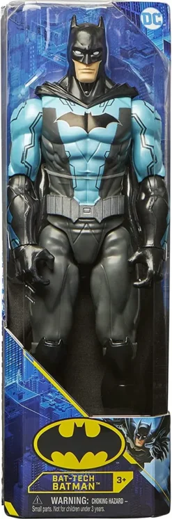 SPIN MASTER DC Comics 30cm Große Batman-Action-Figur Bat-Tech Batman Im Schwarz-blauen Anzug, Kinderspielzeug Für Jungen Und Mädchen, Actionfigur Zum Sammeln, Comics