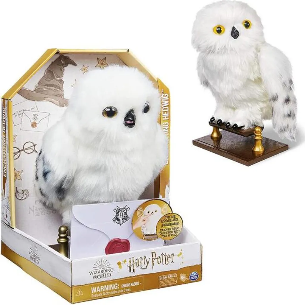 Spin Master 39760 Harry Potter - Interaktive Plüsch-Eule Hedwig 12 Spin Master 39760 Harry Potter - Interaktive Plüsch-Eule Hedwig – Bild 10