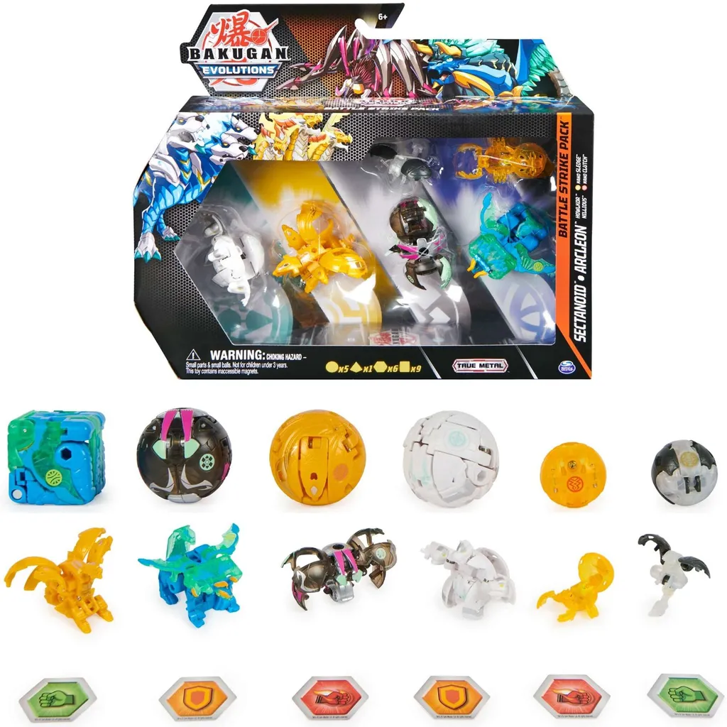 SPIN MASTER Bakugan Evolutions Battle Strike Pack + 6 Figuren Und Karten 4 SPIN MASTER Bakugan Evolutions Battle Strike Pack + 6 Figuren Und Karten – Bild 2