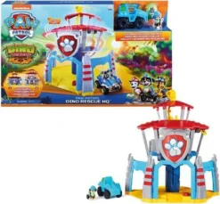 SPIN MASTER 10137753 - Paw Patrol Dinorettung Hauptquartier, Spielset Mit Beweglicher Kommando Zentr. -Spin Master 87874a18d1532809508c073796fa7996