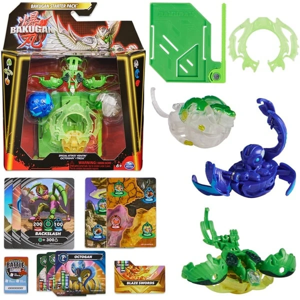 Spin Master Bakugan 2023 Starter Pack Mit 3 Bakugan, Geschicklichkeitsspiel 3 Spin Master Bakugan 2023 Starter Pack Mit 3 Bakugan, Geschicklichkeitsspiel
