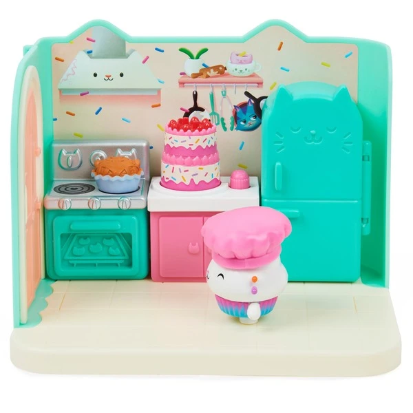 Spin Master Gabby‘s Dollhouse Deluxe Room Küche, Spielfigur – Bild 4