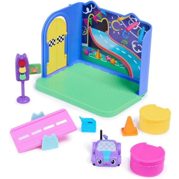 Spin Master Gabby's Dollhouse Deluxe Room – Purr-ific Play Room, Kulisse – Bild 3