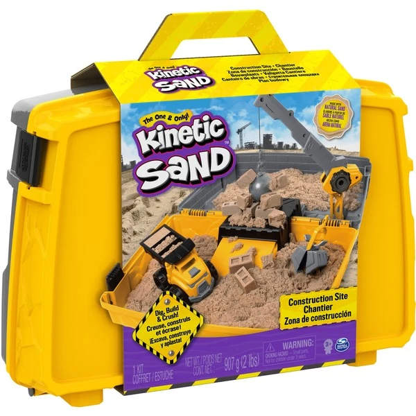 Spin Master Kinetic Sand - Baustellen-Koffer, Spielsand 3 Spin Master Kinetic Sand - Baustellen-Koffer, Spielsand