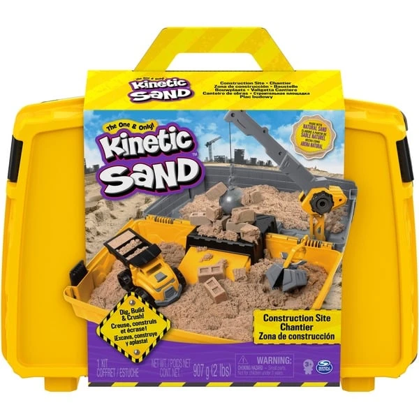 Spin Master Kinetic Sand - Baustellen-Koffer, Spielsand 4 Spin Master Kinetic Sand - Baustellen-Koffer, Spielsand – Bild 2