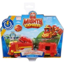 Spin Master Mighty Express Motorisierter Zug Frachter Nick Mit Güterwaggon, Spielfahrzeug -Spin Master Spin Master Mighty Express Motorisierter Zug Frachter Nick mit G terwaggon Spielfahrzeug@@1850199 4