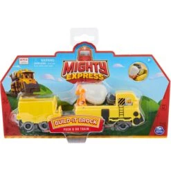 Spin Master Mighty Express Push-and-Go Zug Baut-es Bruno Mit Güterwaggon, Spielfahrzeug -Spin Master Spin Master Mighty Express Push and Go Zug Baut es Bruno mit G terwaggon Spielfahrzeug@@1850051 4
