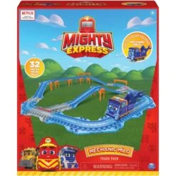 Spin Master Mighty Express Schienen-Set Mit Push-and-Go Zug Mechaniker Milo, Spielfahrzeug -Spin Master Spin Master Mighty Express Schienen Set mit Push and Go Zug Mechaniker Milo Spielfahrzeug@@1850214 8
