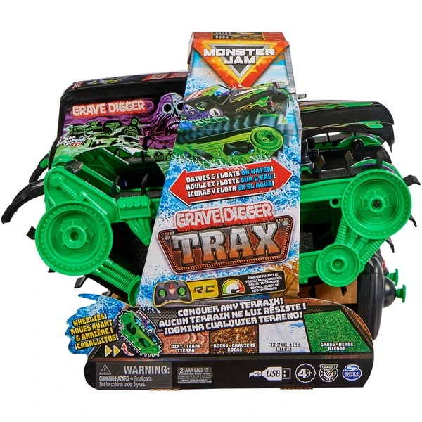 Spin Master Monster Jam Grave Digger Trax, RC 3 Spin Master Monster Jam Grave Digger Trax, RC