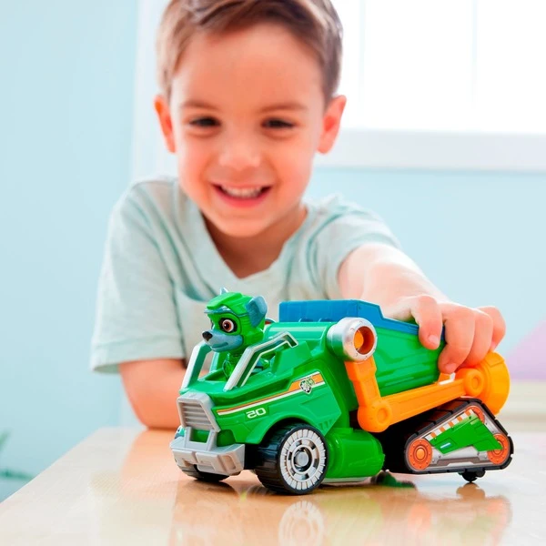 Spin Master Paw Patrol Mighty Kinofilm - Basis Fahrzeug Von Rocky Mit Welpenfigur, Spielfahrzeug – Bild 9