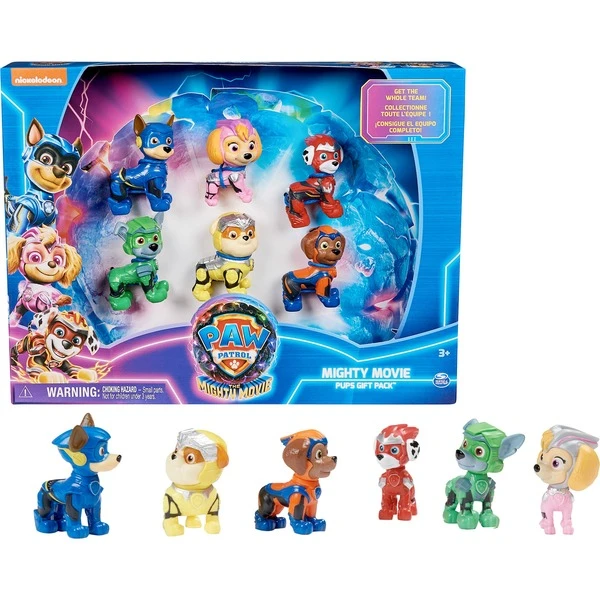 Spin Master Paw Patrol: Der Mighty Kinofilm, Geschenkset Mit 6 Superhelden-Spielfiguren