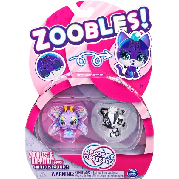 Spin Master Zoobles Rainbow Schmetterling Und Black And White Fuchs, Spielfigur 3 Spin Master Zoobles Rainbow Schmetterling Und Black And White Fuchs, Spielfigur