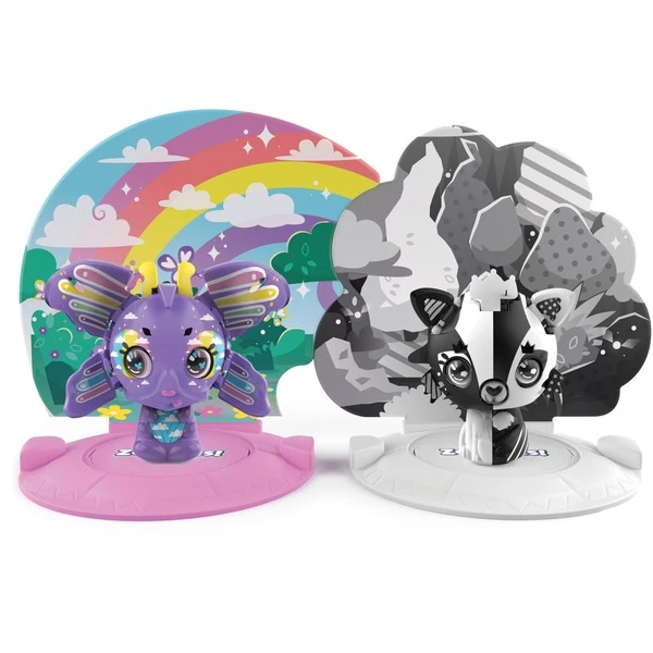 Spin Master Zoobles Rainbow Schmetterling Und Black And White Fuchs, Spielfigur 4 Spin Master Zoobles Rainbow Schmetterling Und Black And White Fuchs, Spielfigur – Bild 2