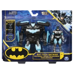 SPIN MASTER DC Comics Batman: 10,2cm Große Batman-Action-Figur Mit Wandelbarer Tech-Rüstung, Actionfigur Zum Sammeln, Comics