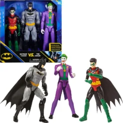 Spin Master Spielwaren Batman 30cm Figuren-Set Aus Batman (Rebirth), Robin Und Joker, Inkl. Stoffumhang, Original Comic-Design Actionfiguren Actionfiguren Spinmasterauswahl -Spin Master cacb58aa52af3b69271b2d008474ec27