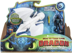 Spin Master 6052266 (20114160) - Dreamworks Dragons 3 - Actionfiguren, Tagschatten Und Hicks / Lightfury & Hiccup