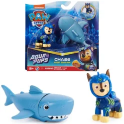Spin Master Paw Patrol Aqua Pups Set Chase-Figur Und Hai