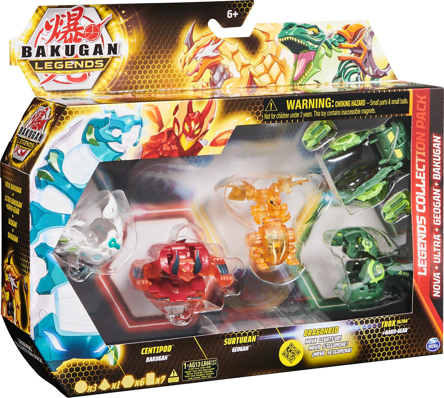 SPIN MASTER Bakugan Legends Collection Pack, Viererpack Mit Centipod Bakugan, Surturan... 9 SPIN MASTER Bakugan Legends Collection Pack, Viererpack Mit Centipod Bakugan, Surturan... – Bild 7
