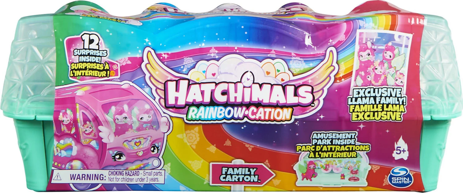 SPIN MASTER Hatchimals Rainbowcation Eierkarton Mit Lama-Familie, Spielset Mit 10... 4 SPIN MASTER Hatchimals Rainbowcation Eierkarton Mit Lama-Familie, Spielset Mit 10... – Bild 2