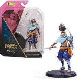 SPIN MASTER League Of Legends - 10cm Yasuo Actionfigur Mit Schwert Und Ausstellungssock...