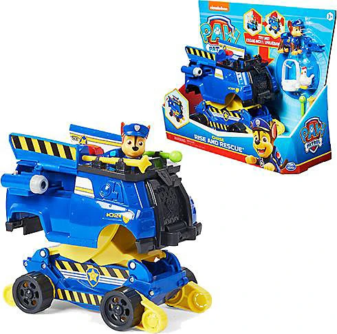 SPIN MASTER Paw Patrol Chases Rise And Rescue Verwandelbares Spielzeugauto Mit Actionfi...