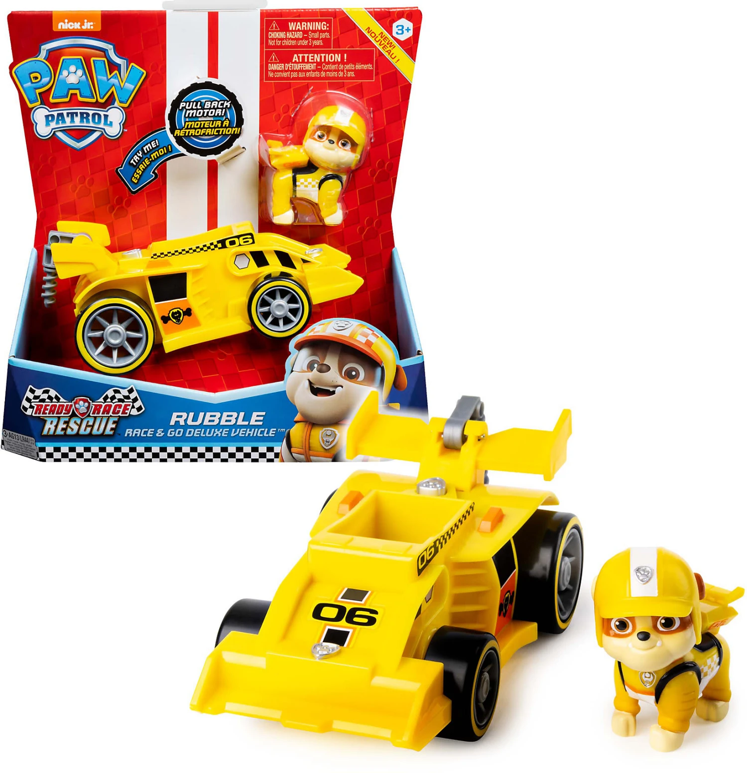 SPIN MASTER PAW Patrol Ready Race Rescue - Rubbles Race & Go Deluxe Basis Fahrzeug...