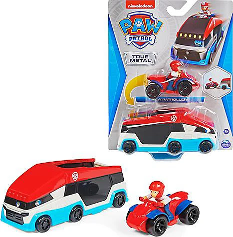SPIN MASTER Paw Patrol True Metal Team Fahrzeuge 2er Set Mit Paw Patroller Und Ryder...