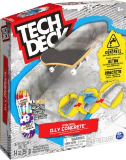 SPIN MASTER Tech Deck Concrete - Fingerboard-Rampe Zum Selberbauen Aus Wiederverwendbar... -Spin Master spin master tech deck concrete fingerboard rampe zum selberbauen aus wiederverwendbar 1