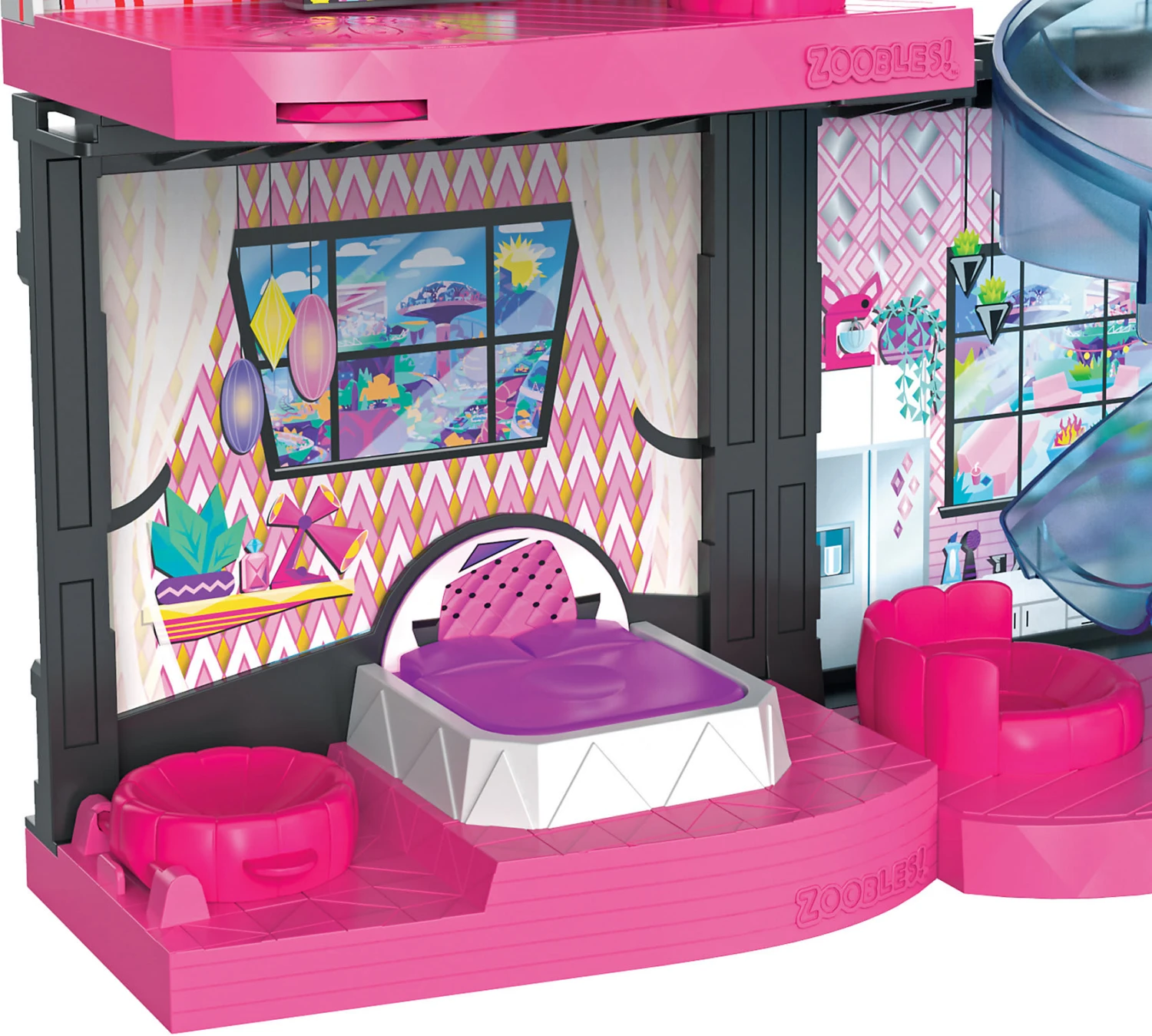 SPIN MASTER Zoobles Magic Mansion Traumhaus Zum Verwandeln Mit 6 Zimmern, Rutsche 9 SPIN MASTER Zoobles Magic Mansion Traumhaus Zum Verwandeln Mit 6 Zimmern, Rutsche – Bild 7
